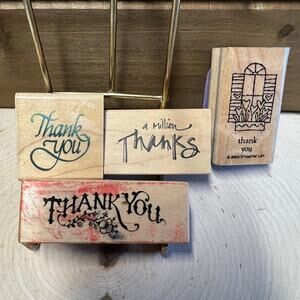 Rubber Stamps: 4 “Thank You”